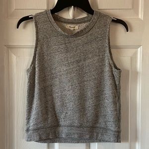 Madewell Tank Top Gray Sleeveless Size XS